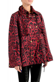 Just Cavalli Women's Animal Print Double Breasted Trench Coat Jacket : Picture 2