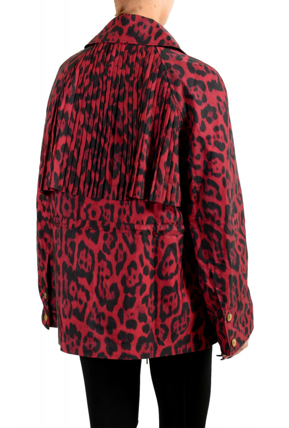 Just Cavalli Women's Animal Print Double Breasted Trench Coat Jacket : Picture 3