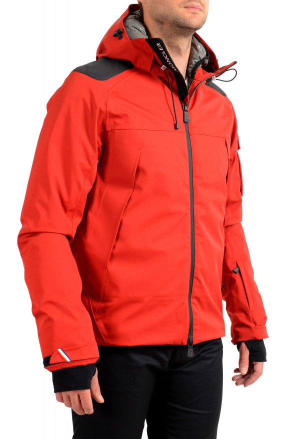Moncler Men's "FOUX" Hooded Red Full Zip Down Parka Jacket: Picture 2