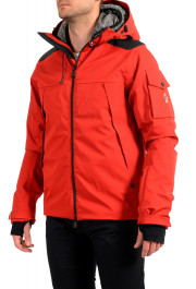 Moncler Men's "FOUX" Hooded Red Full Zip Down Parka Jacket: Picture 3