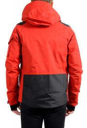 Moncler Men's "FOUX" Hooded Red Full Zip Down Parka Jacket: Picture 4