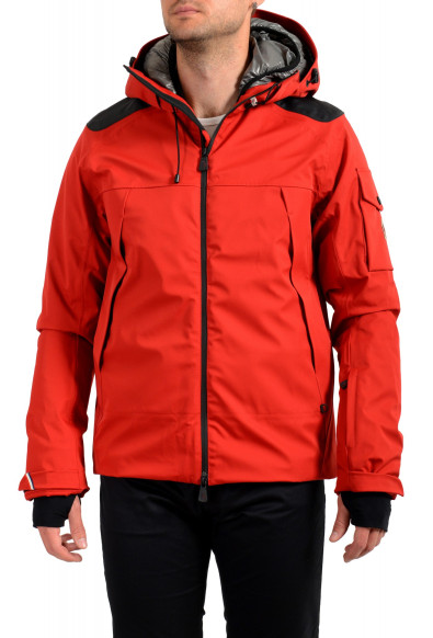 Moncler Men's "FOUX" Hooded Red Full Zip Down Parka Jacket