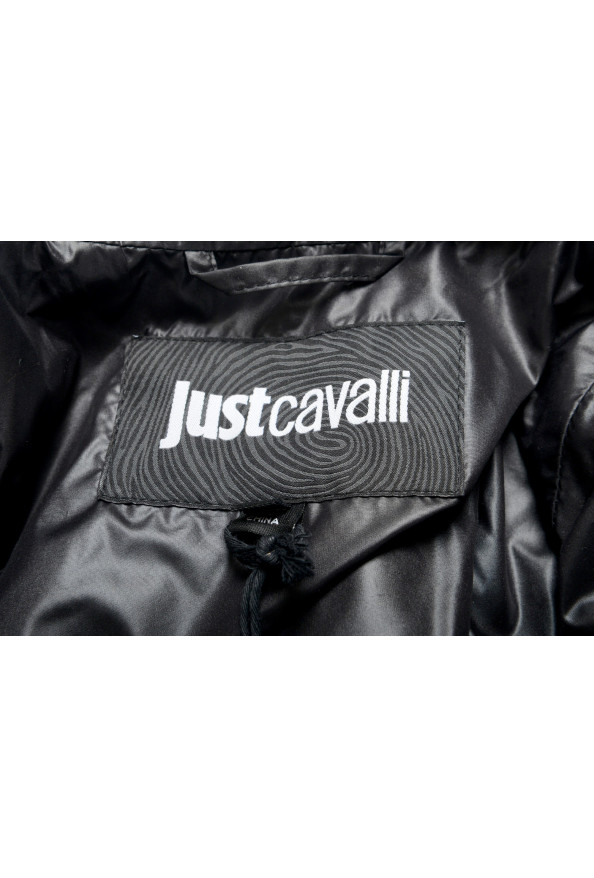 Just Cavalli Men's Black Full Zip Insulated Bomber Jacket: Picture 5