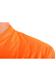 Just Cavalli Men's Orange Full Zip Insulated Bomber Jacket : Picture 4