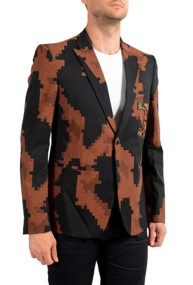 Just Cavalli Men's Multi-Color Wool One Button Sport Coat Blazer : Picture 2