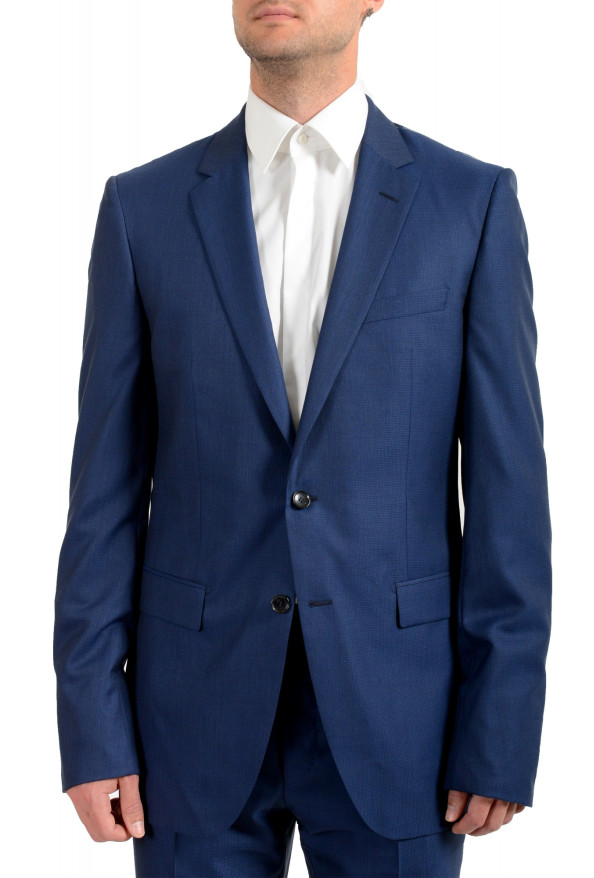 Hugo Boss Men's "T-Harvers4/Glover3" Blue Slim Fit Silk Wool Two Button Suit: Picture 3