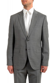 Hugo Boss Men's "Jeckson/Lenon1" Gray Regular Fit 100% Wool Two Button Suit: Picture 4