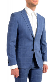 Hugo Boss Men's "Huge6/Genius5" Slim Fit Plaid 100% Wool Two Button Suit: Picture 5