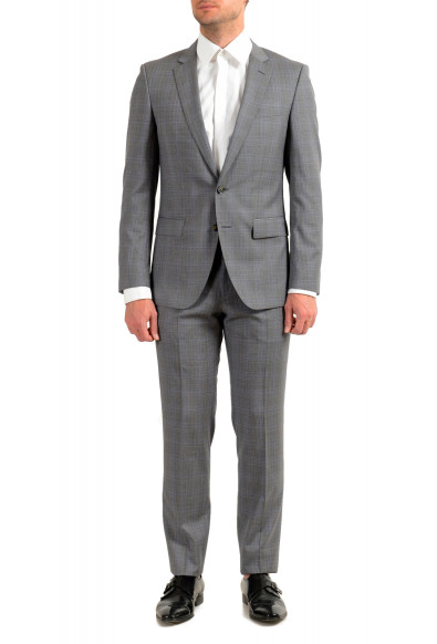 Hugo Boss Men's "Huge6/Genius5" Slim Fit Gray 100% Wool Two Button Suit