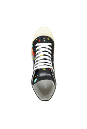Just Cavalli Men's Canvas Multi-Color High Top Fashion Sneakers Shoes: Picture 7