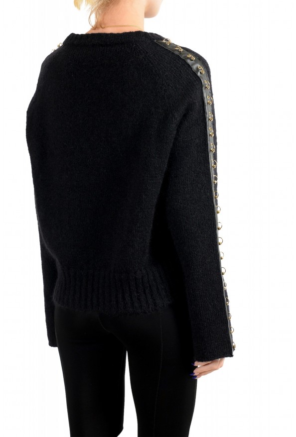 Just Cavalli Women's Black Wool Mohair Crewneck Sweater : Picture 4