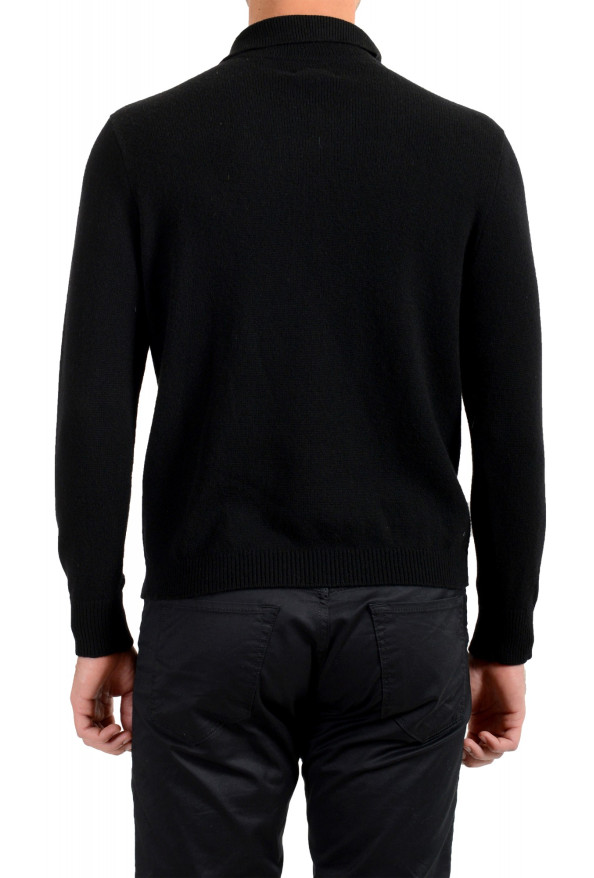 Moncler Men's Black 1/3 Zip Turtleneck Wool Cashmere Sweater : Picture 3