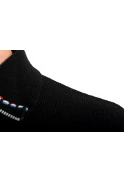 Moncler Men's Black 1/3 Zip Turtleneck Wool Cashmere Sweater : Picture 4