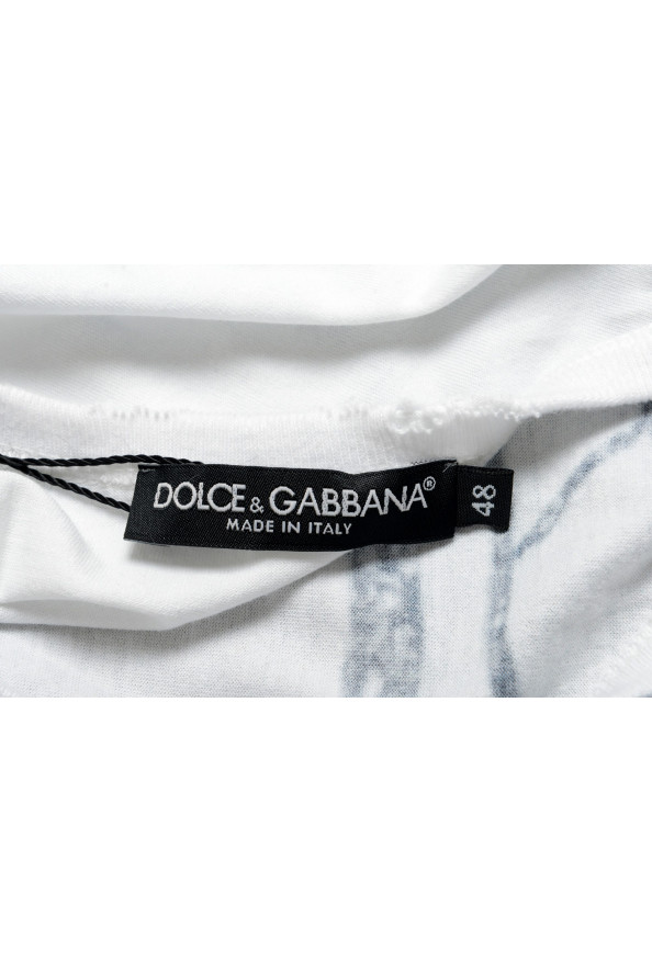 Dolce & Gabbana Men's Graphic Print Distressed Look Tank Top: Picture 4