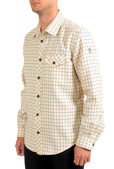Moncler Men's Plaid 100% Wool Long Sleeve Casual Shirt : Picture 2
