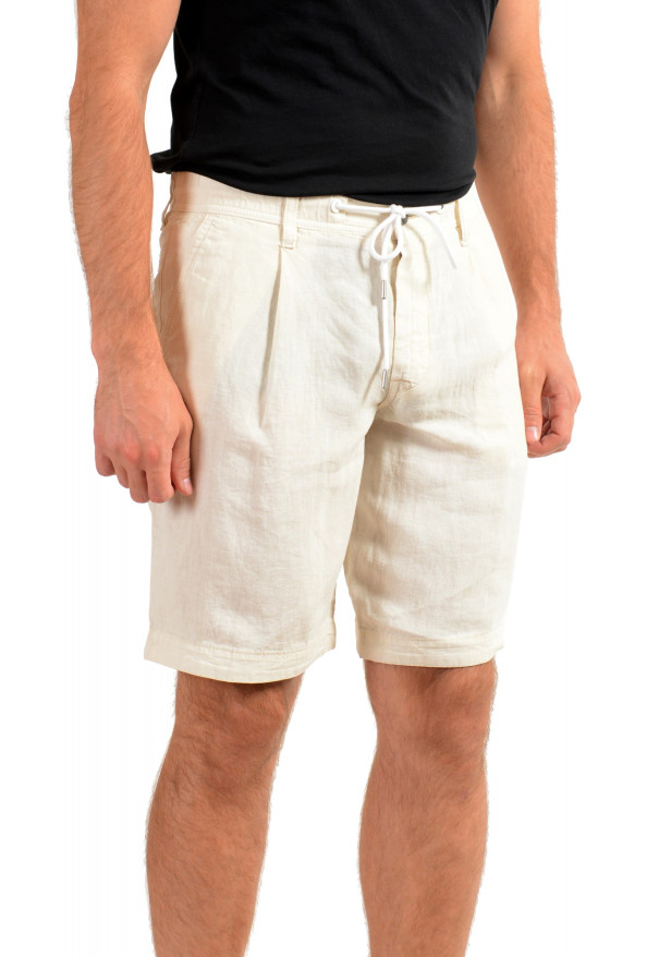 Hugo Boss Men's "Symon-Shorts" Beige Casual 100% Linen Shorts : Picture 2