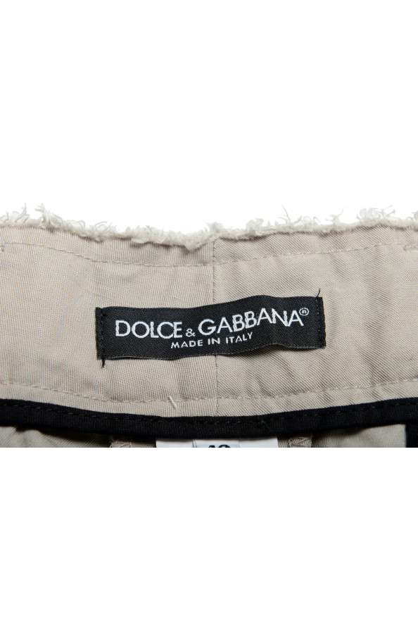 Dolce & Gabbana Men's Gray Linen Casual Shorts: Picture 4