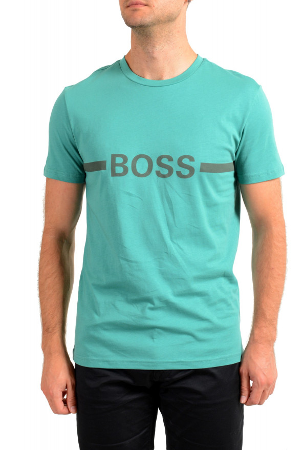 Hugo Boss Men's "T-Shirt RN" Slim Fit Logo Print Crewneck T-Shirt 