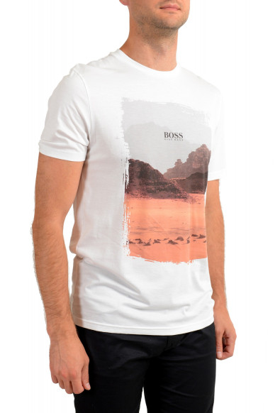 Hugo Boss Men's "Tsummery" White Graphic Print Crewneck T-Shirt: Picture 2