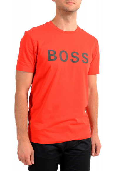 Hugo Boss Men's "Tiburt 171_BB" Red Graphic Print Crewneck T-Shirt: Picture 2