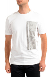 Hugo Boss Men's "Tee 10" White Graphic Print Crewneck T-Shirt 