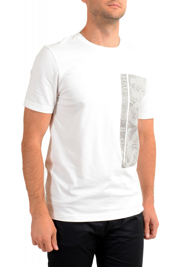 Hugo Boss Men's "Tee 10" White Graphic Print Crewneck T-Shirt : Picture 2