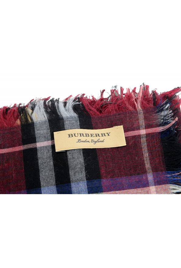 Burberry Unisex Multi-Color Plaid Wool Shawl Scarf: Picture 3