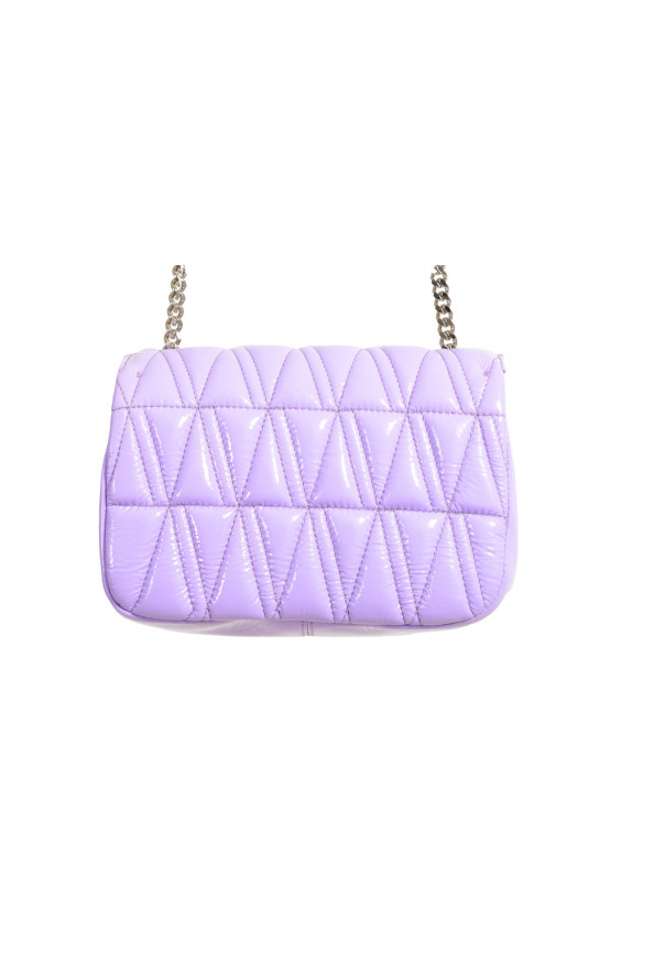 Versace Women's Purple Virtus Quilted Leather Evening Bag: Picture 4
