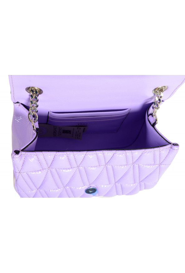 Versace Women's Purple Virtus Quilted Leather Evening Bag: Picture 5
