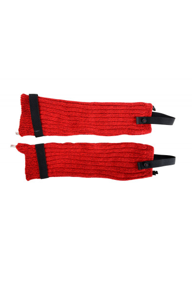 Moncler Women's Red Wool Knitted Leg Warmers: Picture 2