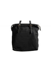 Burberry Women's "Trenton" Black Leather Trimmed Tote Handbag Bag: Picture 2