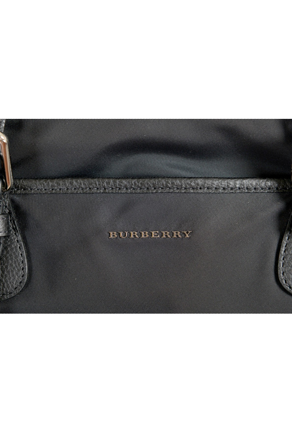 Burberry Women's "Trenton" Black Leather Trimmed Tote Handbag Bag: Picture 3