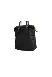 Burberry Women's "Trenton" Black Leather Trimmed Tote Handbag Bag: Picture 4
