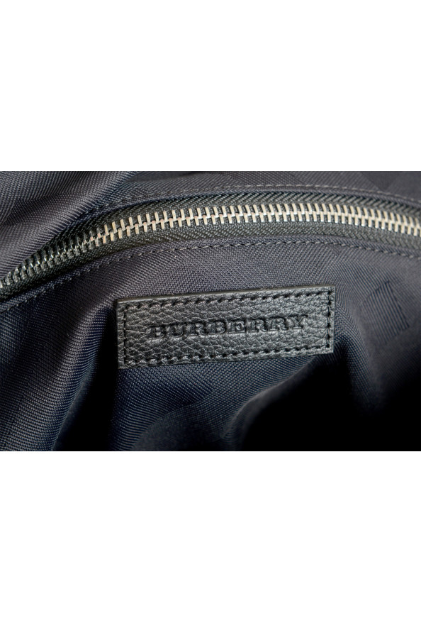 Burberry Women's "Trenton" Black Leather Trimmed Tote Handbag Bag: Picture 7