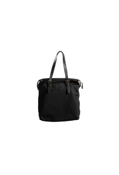 Burberry Women's "Trenton" Black Leather Trimmed Tote Handbag Bag