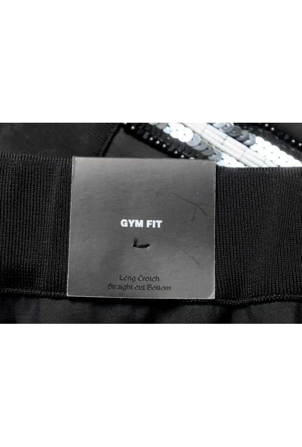 Dsquared2 Men's "Gym Fit" Black Embellished Silk Wool Pants: Picture 5