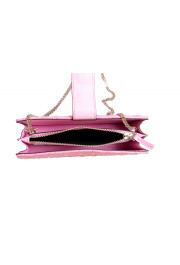 Versace Women's Flamingo Pink Leather Virtus Quilted Mini Bag: Picture 5