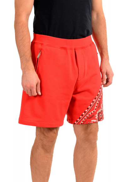 Dsquared2 Men's S71MU0514 Red Printed Sweat Shorts : Picture 2