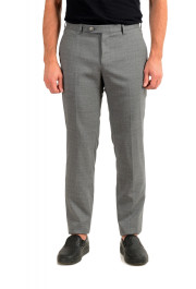 Hugo Boss Men's "T-Bryce" Gray 100% Wool Flat Front Dress Pants