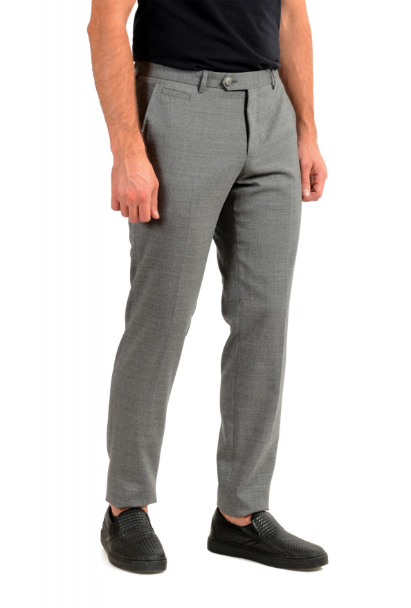 Hugo Boss Men's "T-Bryce" Gray 100% Wool Flat Front Dress Pants: Picture 2