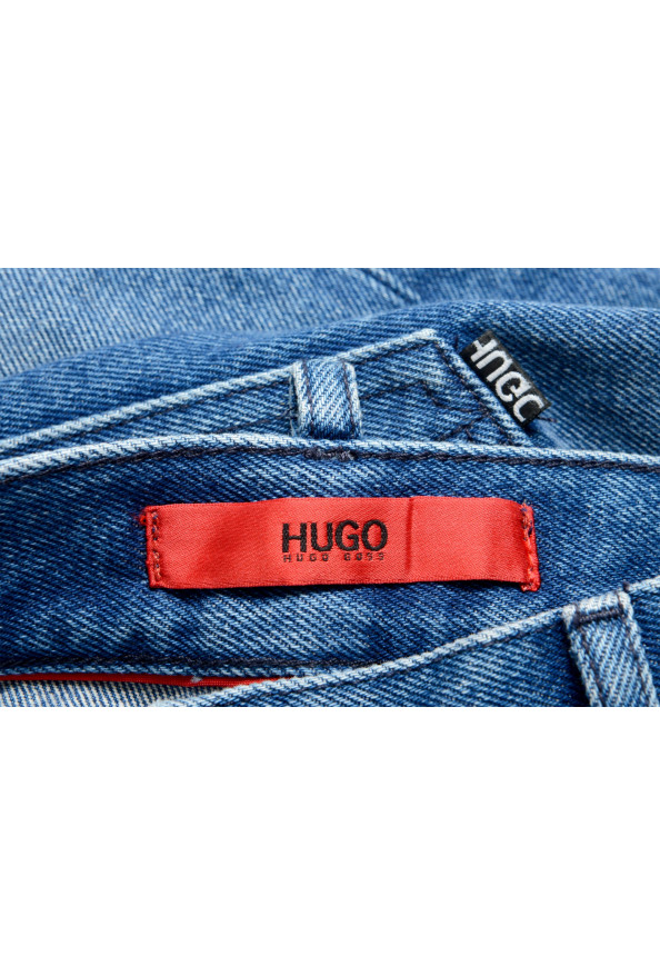 Hugo Boss Men's "Hugo 432" Blue Wash Straight Leg Jeans: Picture 6
