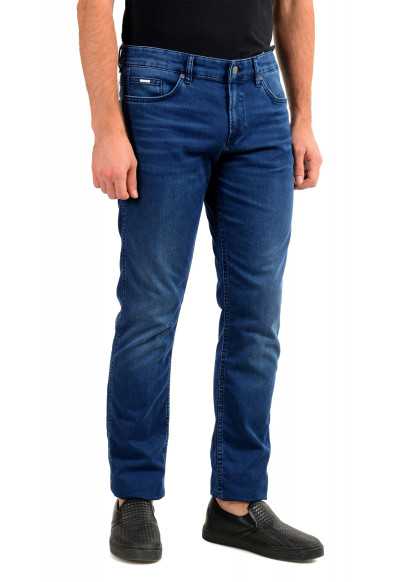 Hugo Boss Men's "Delaware3" Slim Fit Blue Straight Leg Jeans : Picture 2
