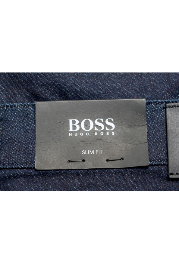 Hugo Boss Men's "Delaware3-1" Slim Fit Blue Straight Leg Jeans : Picture 5