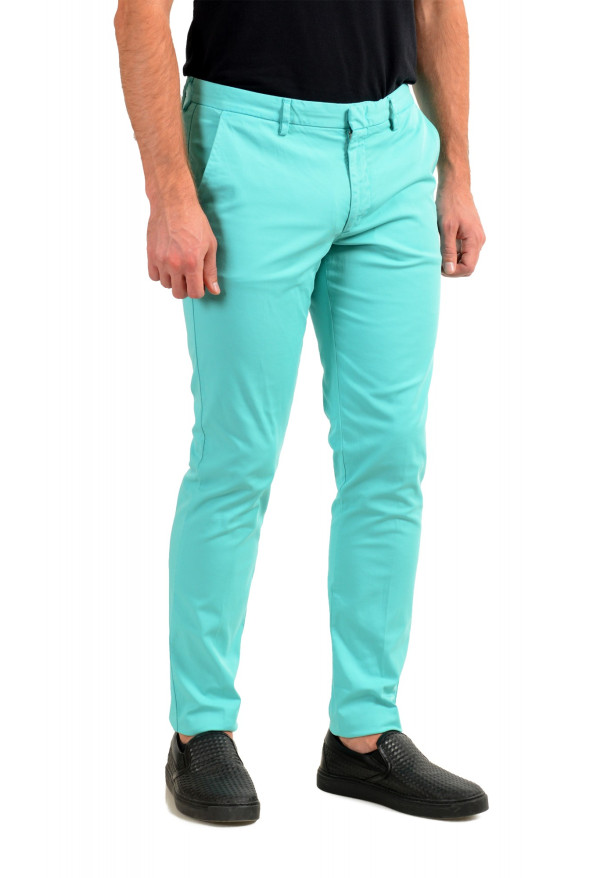 Hugo Boss Men's "Kaito1" Turquoise Flat Front Casual Pants: Picture 2