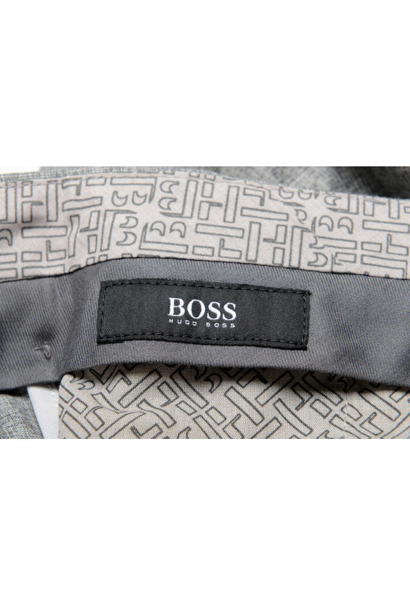 Hugo Boss Men's "Gido" Gray Wool Silk Flat Front Casual Pants: Picture 5