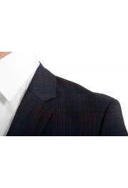 Hugo Boss Men's "Arti/Hesten182" Extra Slim Plaid 100% Wool Two Button Suit: Picture 7