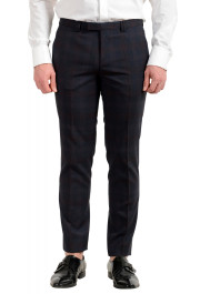 Hugo Boss Men's "Arti/Hesten182" Extra Slim Plaid 100% Wool Two Button Suit: Picture 8