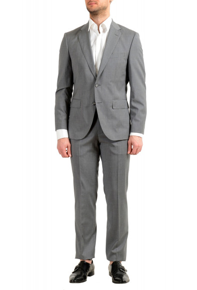 Hugo Boss Men's "Jets4/Lenon1" Regular Fit Gray 100% Wool Two Button Suit