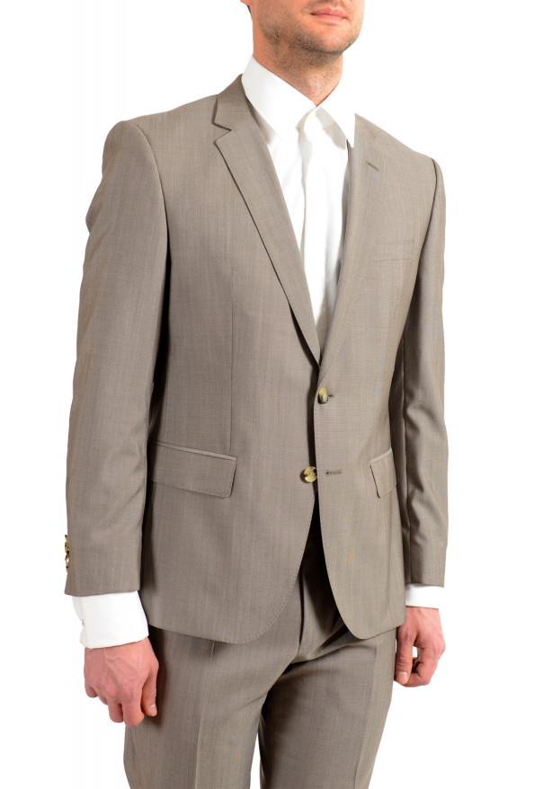 Hugo Boss Men's "Huge6/Genius5" Slim Fit Beige Silk Wool Two Button Suit: Picture 5