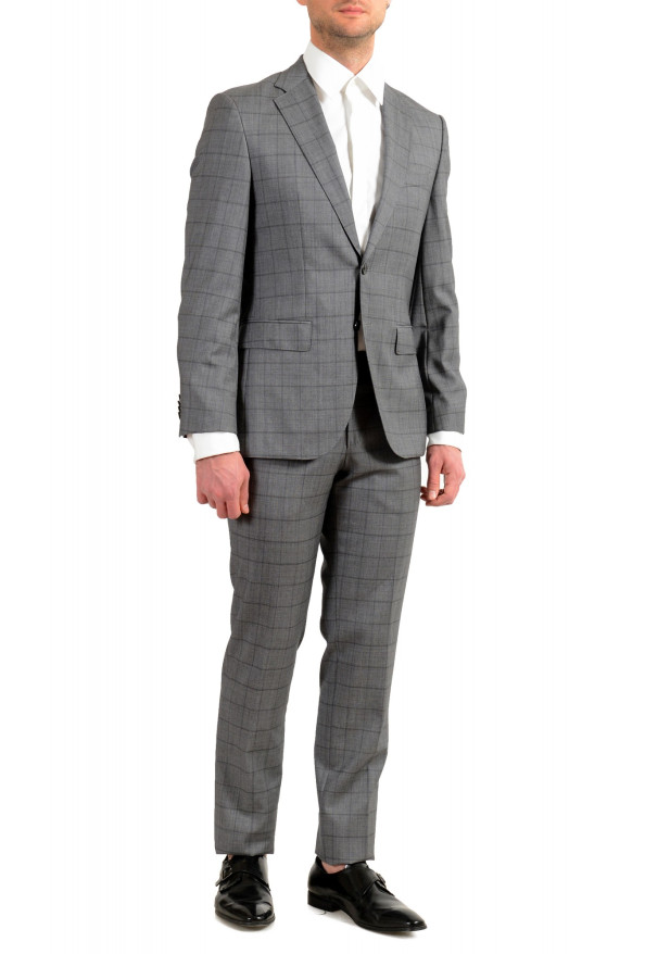 Hugo Boss Men's "Johnstons5/Lenon1" Regular Fit 100% Wool Plaid Two Button Suit: Picture 2